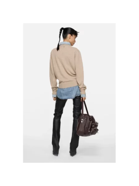 Sweter Acne Studios wełniany beżowy
