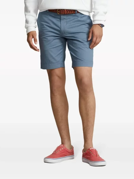 Polo Polo Ralph Lauren cu broderie de in cu talie înaltă albastru