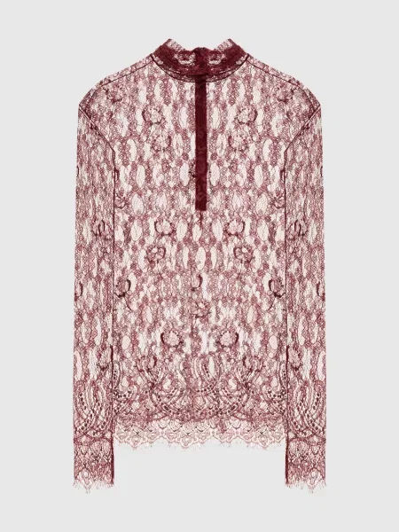 Топ з мережива Dolce&gabbana бордовий