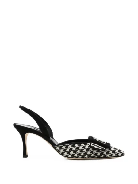 Pantofi cu toc Manolo Blahnik alb