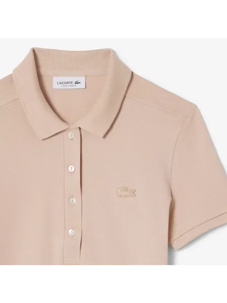 Поло Lacoste бежевое
