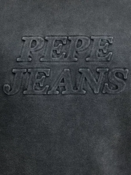 Свитер Pepe Jeans с аппликацией серый