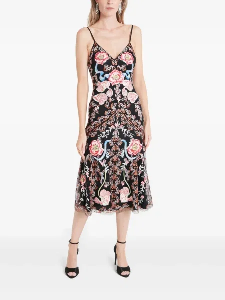 Костюм миди рокля Temperley London до коляното черно