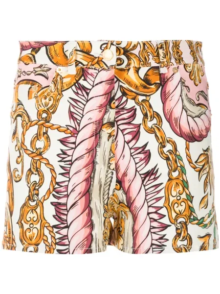 Pantaloni scurți Moschino cu imagine roz