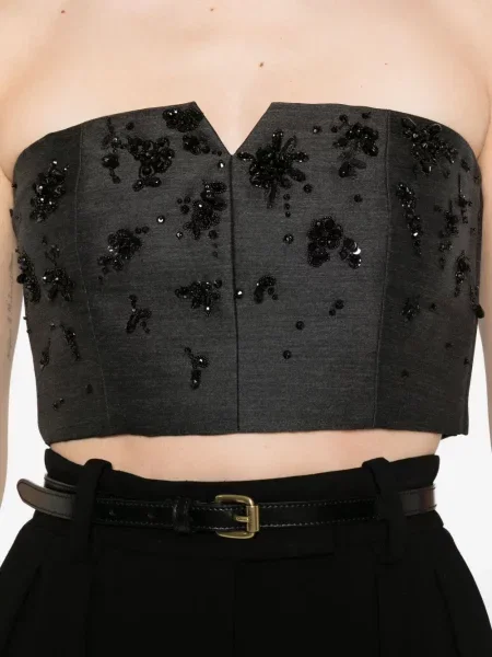 Top Alberta Ferretti negru