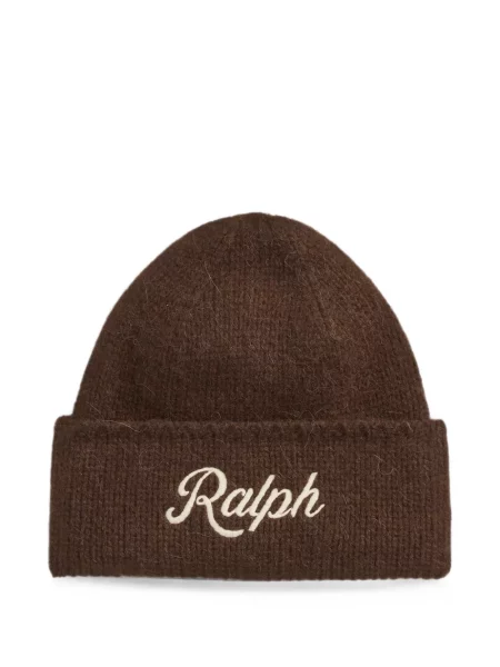 Карирани кашмирени ръкавици Polo Ralph Lauren черно