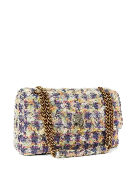 Geantă Kurt Geiger London din tweed violet