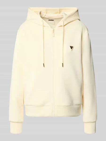 Bluza rozpinana z naszywką z logo model OLYMPE' Guess Activewear biała