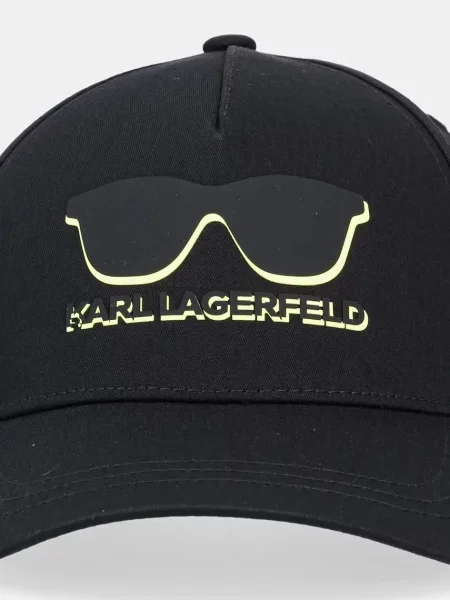 Кепка Karl Lagerfeld з принтом чорний
