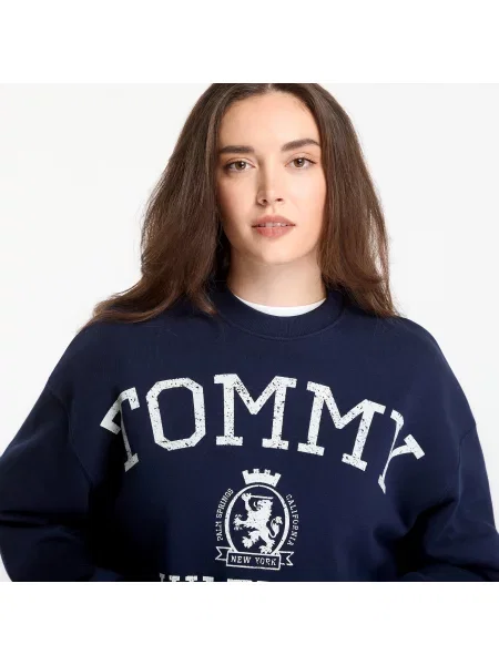 Φούτερ Tommy Hilfiger Varsity Crest Mdrn Sweatshirt Dark Night Navy S ναυτικό