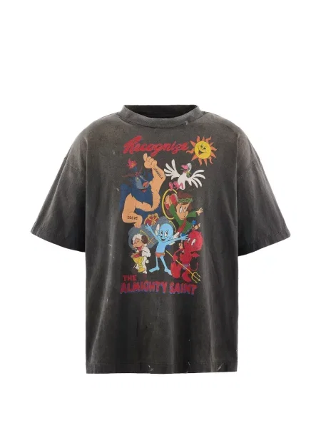 Tricou Saint Mxxxxxx zdrențuiți gri
