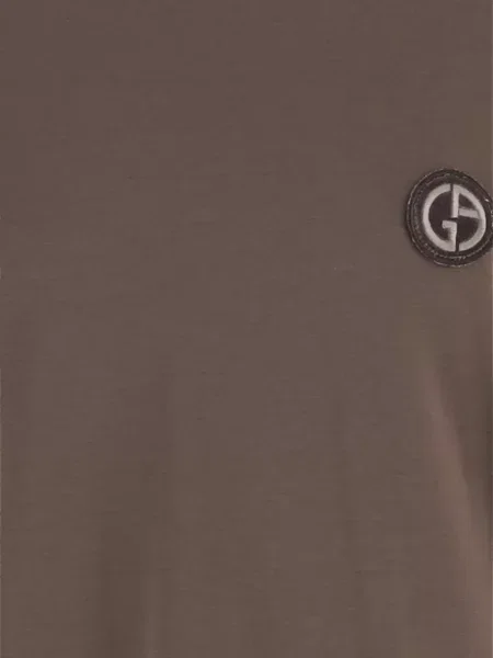 Tricou Giorgio Armani cu autograf maro