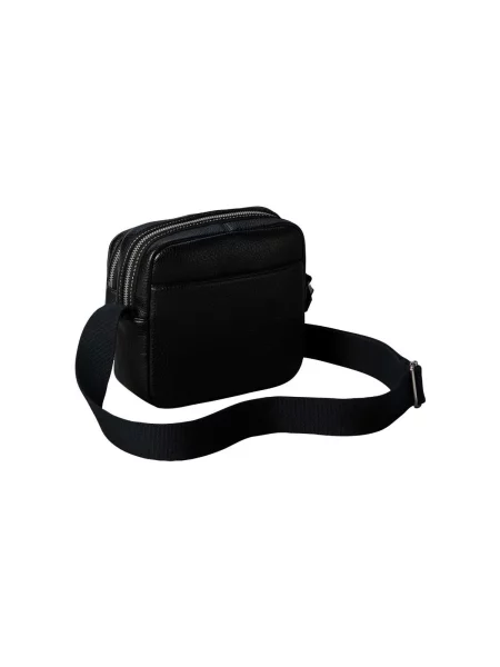 Taška cez rameno Calvin Klein Bold Pebble Square Crossbody čierna