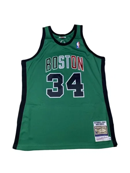 Cămașă Mitchell & Ness din jerseu verde