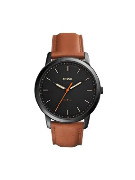 FOSSIL Analógové hodinky THE MINIMALIST hnedá čierna