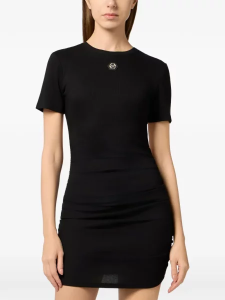 Rochie tip cămașă Philipp Plein negru