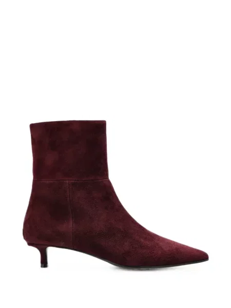 Cizme scurte Jimmy Choo din piele de căprioară roșu