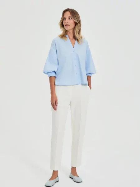 Pantaloni Marisse alb