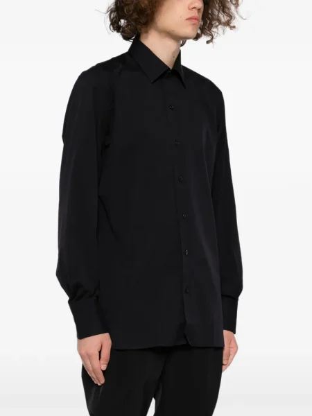 Cămașă Tom Ford din poplin negru