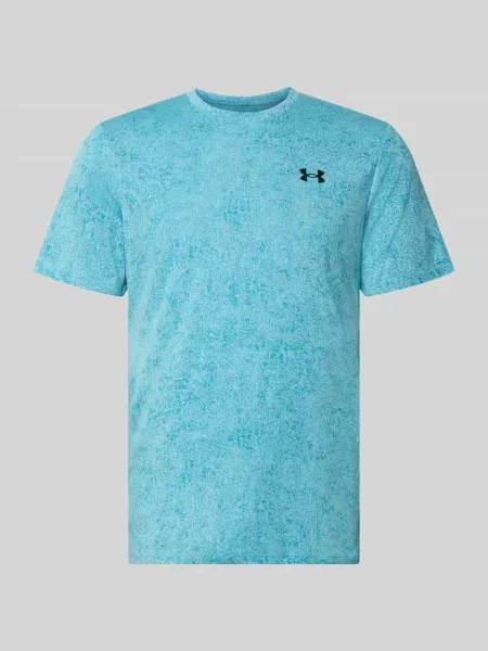 Koszulka funkcyjna we wzór na całej powierzchni z logo model „Pixelate” Under Armour niebieska