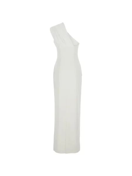 Rochie maxi Solace London drapată cu un umăr gol