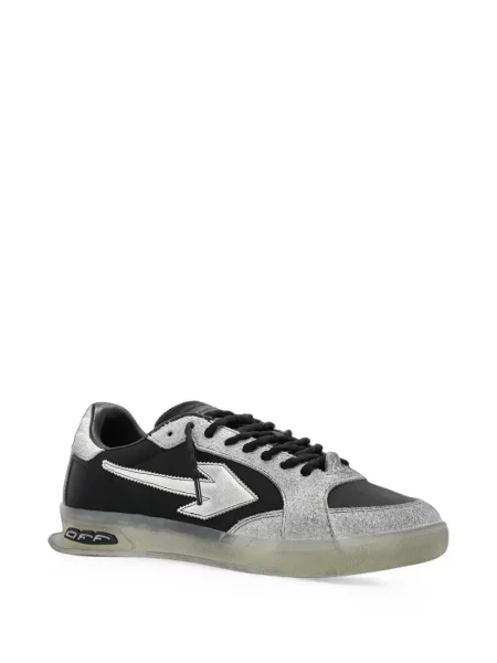 Sneakerși Off-white din piele alb