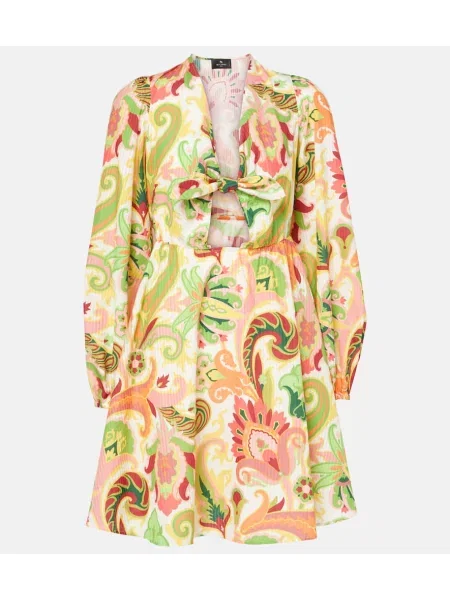 Rochie Etro de mătase cu model floral