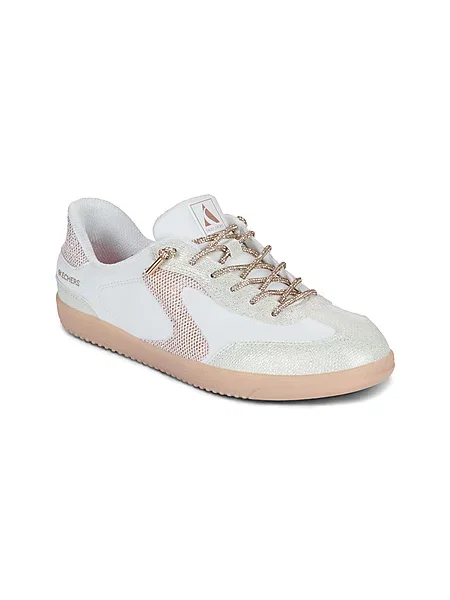 Hlačke slip Skechers bela