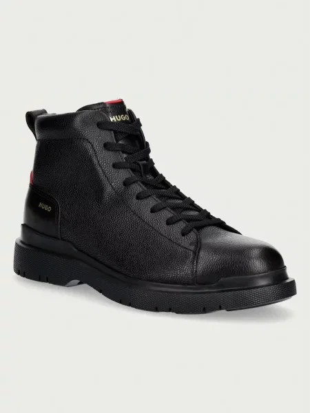 Botine Hugo din piele negru