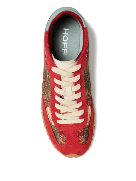 Sneakerși Hoff cu model floral cu imagine roșu
