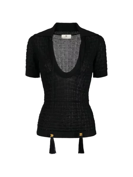 Топ Elisabetta Franchi черно