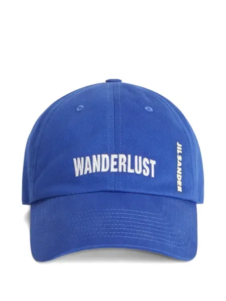 Șapcă Jil Sander cu broderie albastru
