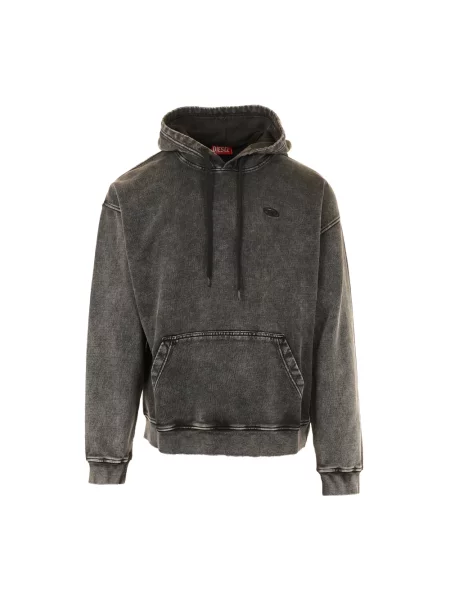 Bluza z kapturem Diesel z kapturem czarna