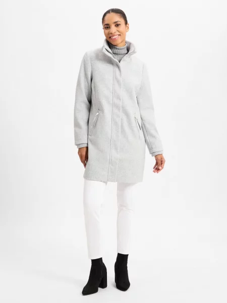 Płaszcz Street One w miejskim stylu szary