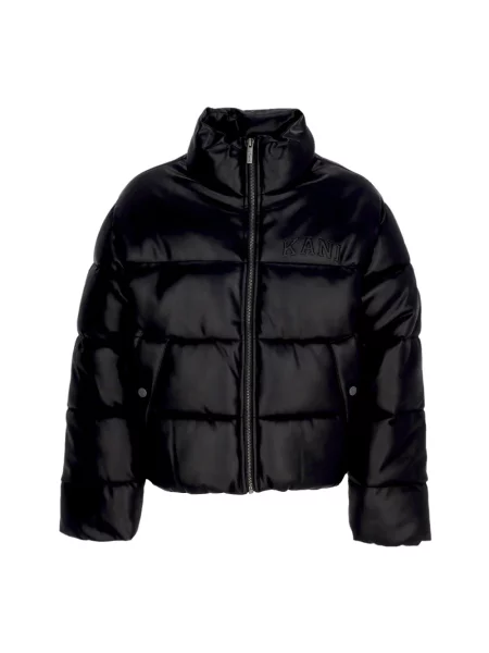 Kurtka Karl Kani Serif Crop PU Puffer Jacket Black XS czarna