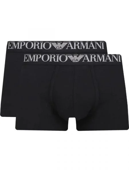Emporio Armani 2 db-os boxeralsó szett fekete