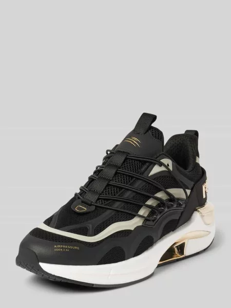 Sneakersy z aplikacją z logo model ‘ONYX ULTRA’ Plein Sport czarne