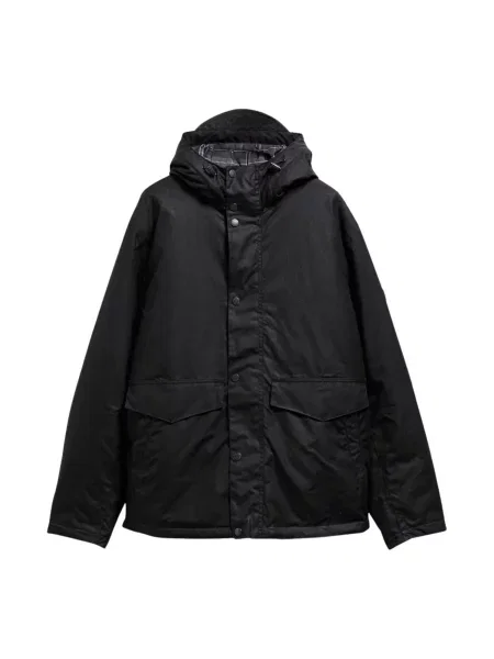 Barbour International Zimní bunda BARBOUR INTERNATIONAL EVERRETT WAX JACKET GIUBBINO' černá