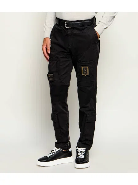 Aeronautica Militare Pantaloni cargo ANTI-G | Straight fit negru