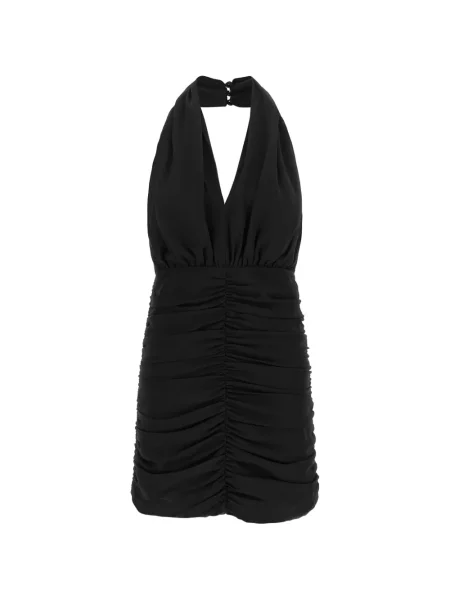 Rochie Rotate Birger Christensen cu volane cu gât halter negru