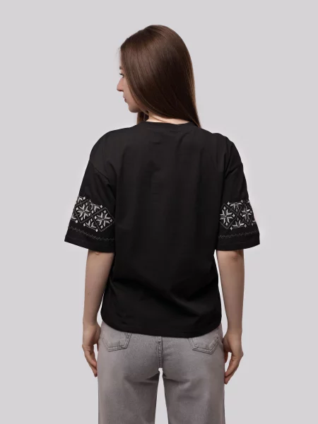 Футболка STREAM віскоза/поліестер чорний