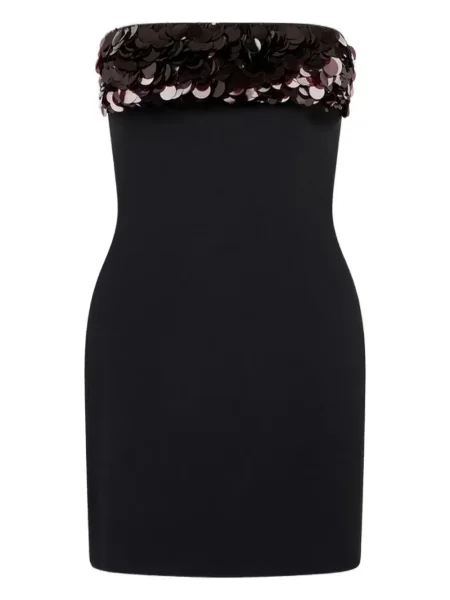 Rochie mini David Koma cu paiete de costum negru