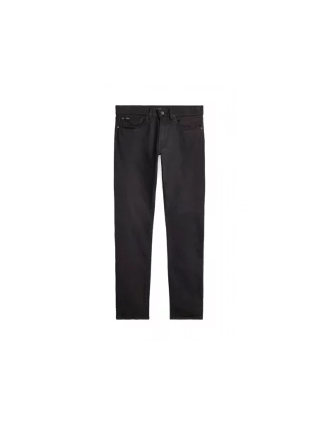 Jeansy o kroju slim fit z 5 Polo Ralph Lauren czarne