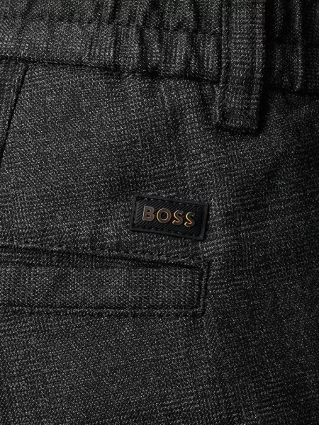 BOSS Orange штани з віскозою помаранчеві