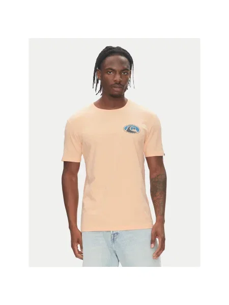 Quiksilver Póló Ev Flower Chaos Ss Regular Fit narancssárga