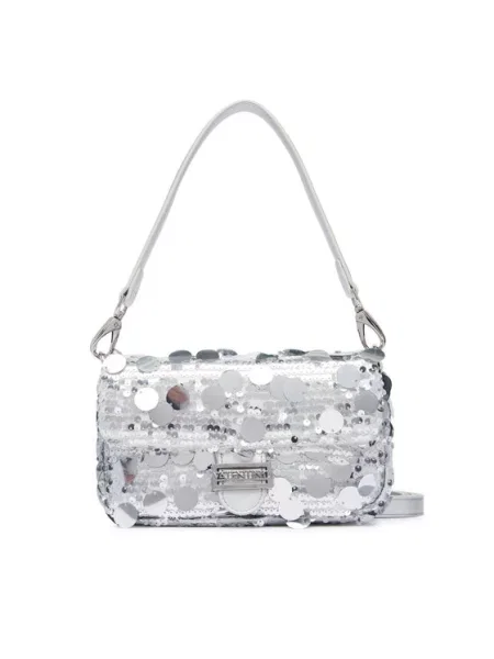 Τσάντα Valentino Sleet Ασημί