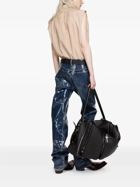 Cămașă Acne Studios fără mâneci roz