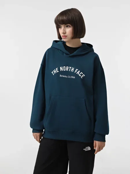 Худі The North Face Graphic бавовна/поліестер синій