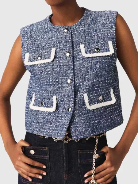 Жилет Maje блакитний