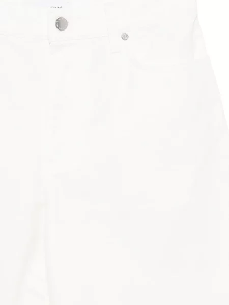 Rövidnadrág Maison Kitsuné 5 zsebbel fehér